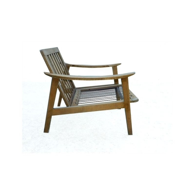 Scandinavian vintage boomerang armchair, 1950-1960