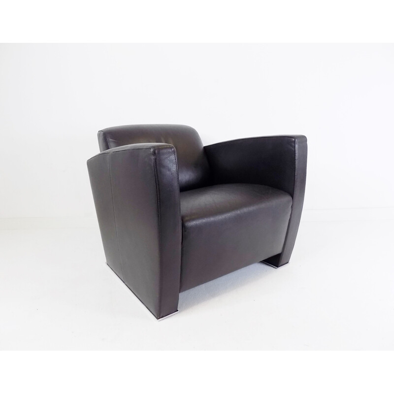 Vintage-Sessel De Sede aus Leder von Jean-Pierre Dovat