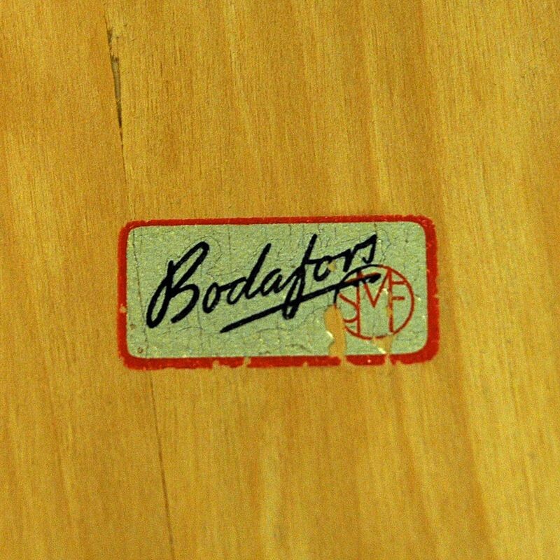Swedish birch vintage nesting tables by Bodafors, 1940s