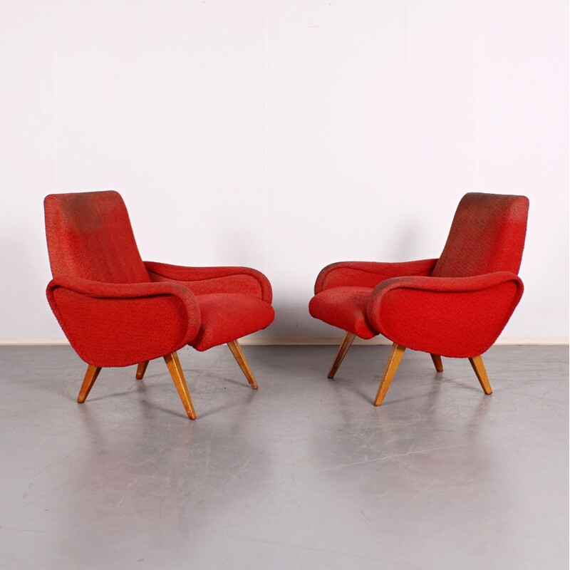 Pair of vintage armchairs by Marco Zanuso