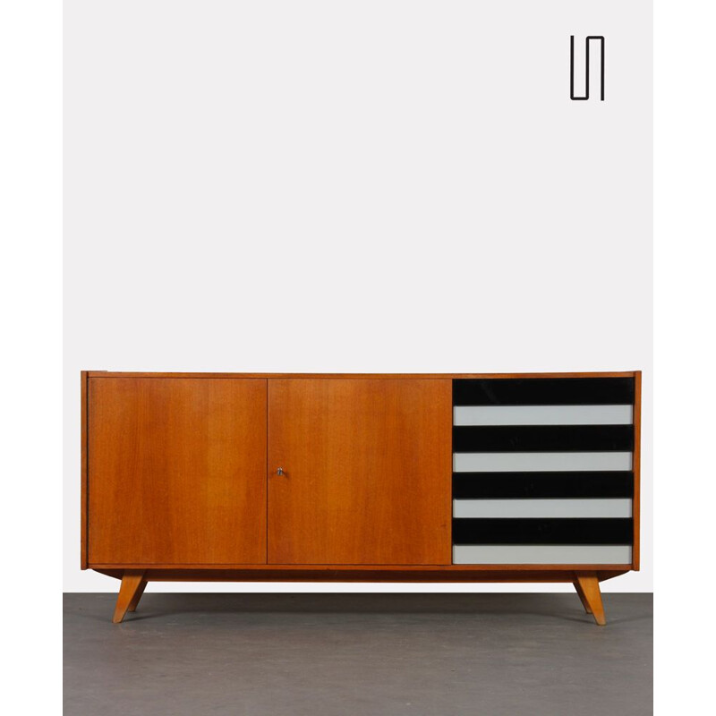 Vintage oakwood sideboard by Jiri Jiroutek for Interier Praha, 1960