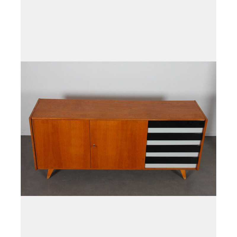 Vintage oakwood sideboard by Jiri Jiroutek for Interier Praha, 1960