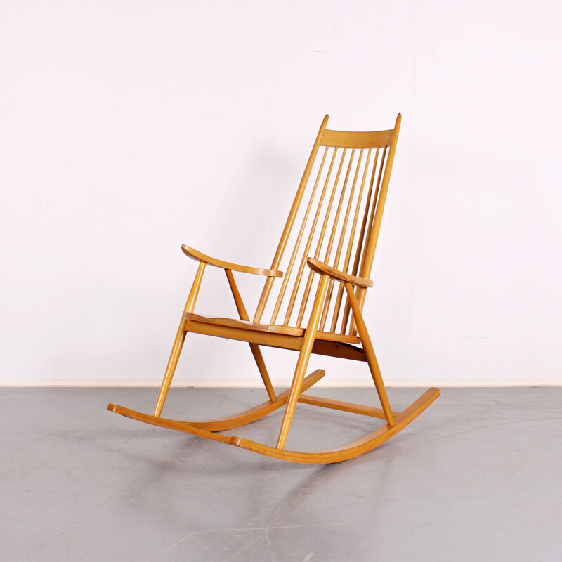 Vintage rocking chair by Varjosen Puunjalostus for Uusikylä