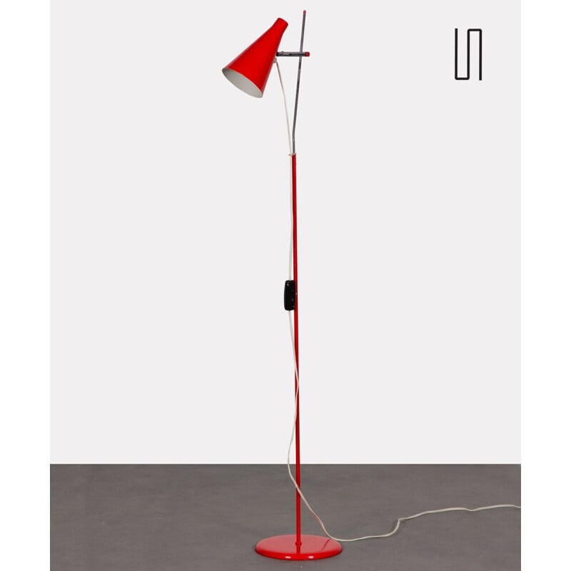 Vintage metal floor lamp by Josef Hurka for Lidokov, 1960