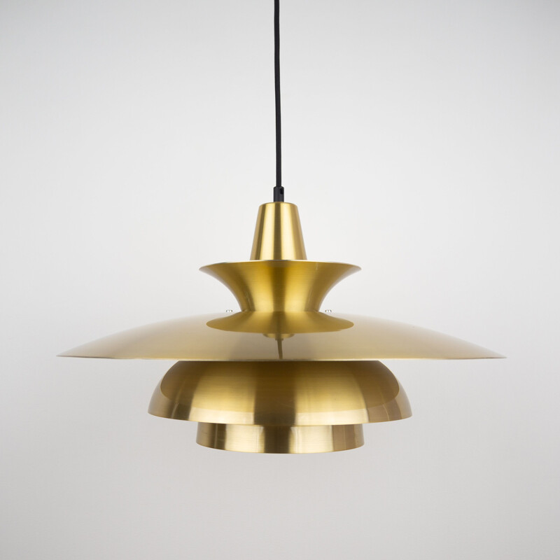 Danish vintage pendant lamp Roma by Junge, Denmark 1980s