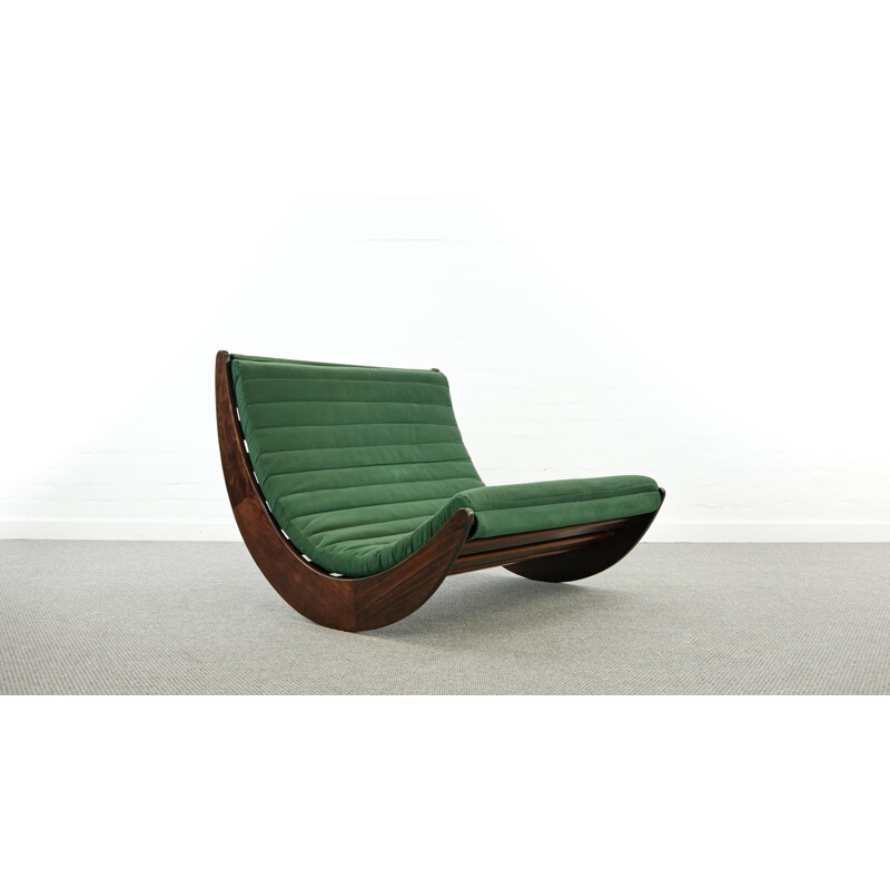 Vintage Tandem Relaxer 2-seat rocking chair by Verner Panton for Rosenthal, Germany 1974