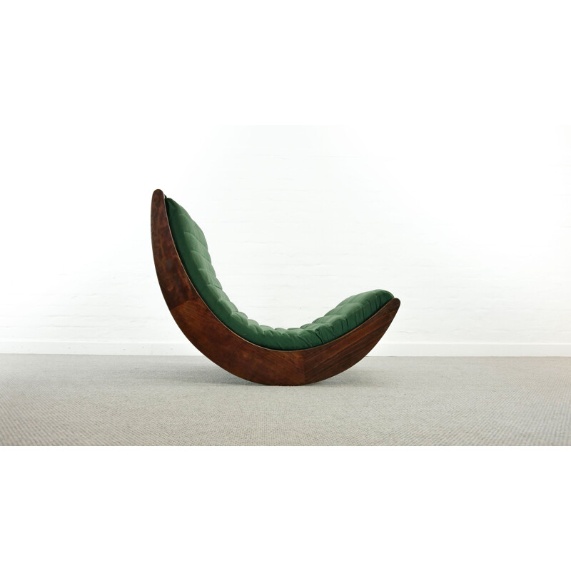 Vintage Tandem Relaxer 2-seat rocking chair by Verner Panton for Rosenthal, Germany 1974