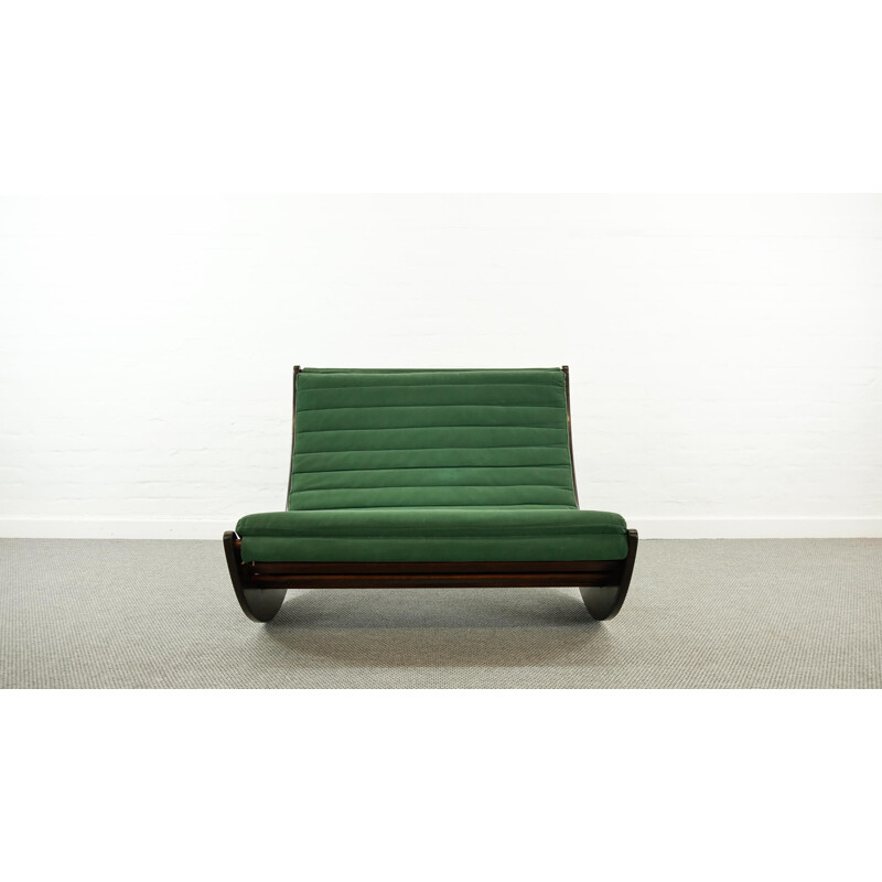 Vintage Tandem Relaxer 2-seat rocking chair by Verner Panton for Rosenthal, Germany 1974