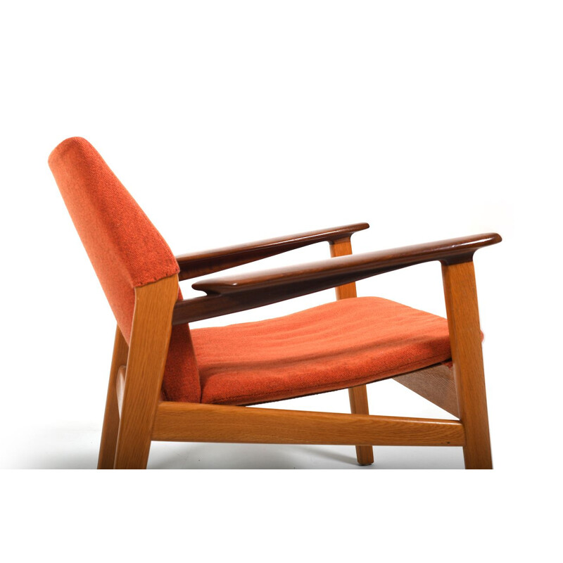 Vintage armchair by Hans Olsen & Chris Sørensen for Verner Birkholm, Denmark 1960s