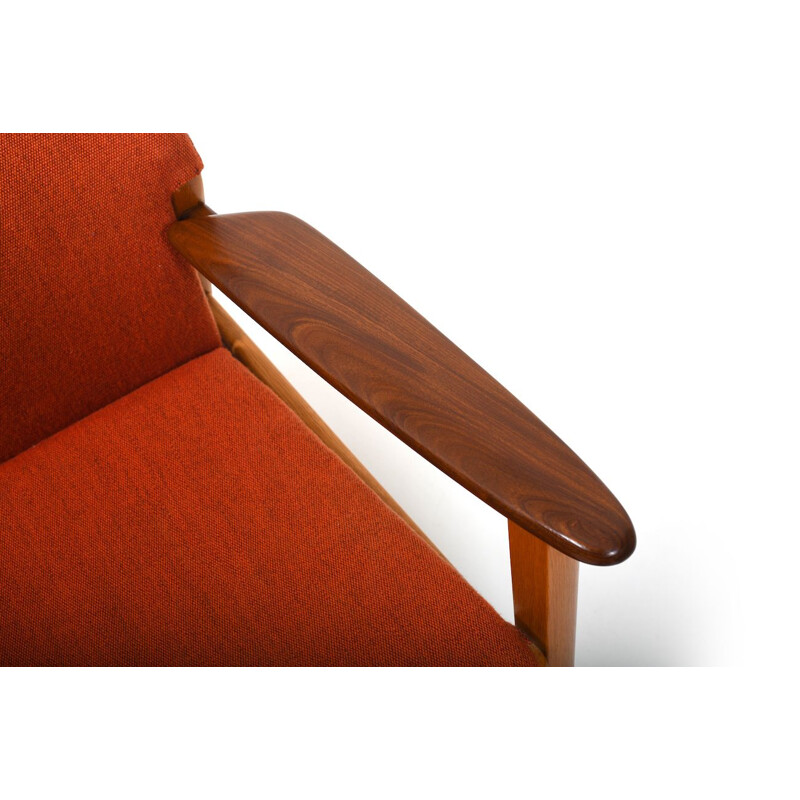 Vintage armchair by Hans Olsen & Chris Sørensen for Verner Birkholm, Denmark 1960s