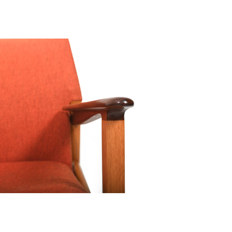 Vintage armchair by Hans Olsen & Chris Sørensen for Verner Birkholm, Denmark 1960s