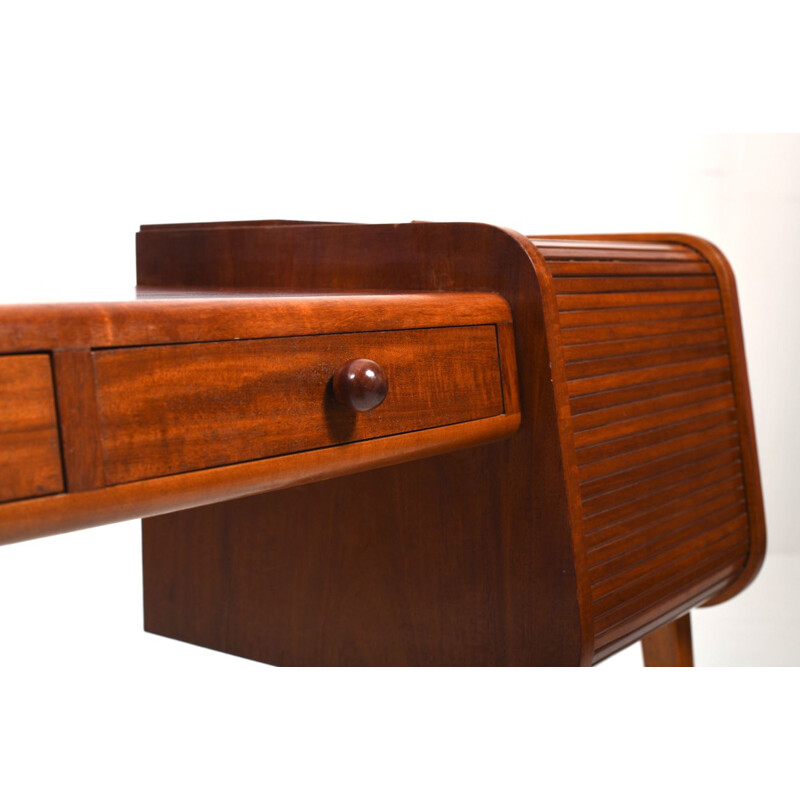 Danish vintage teak & oakwood dressing table, 1950
