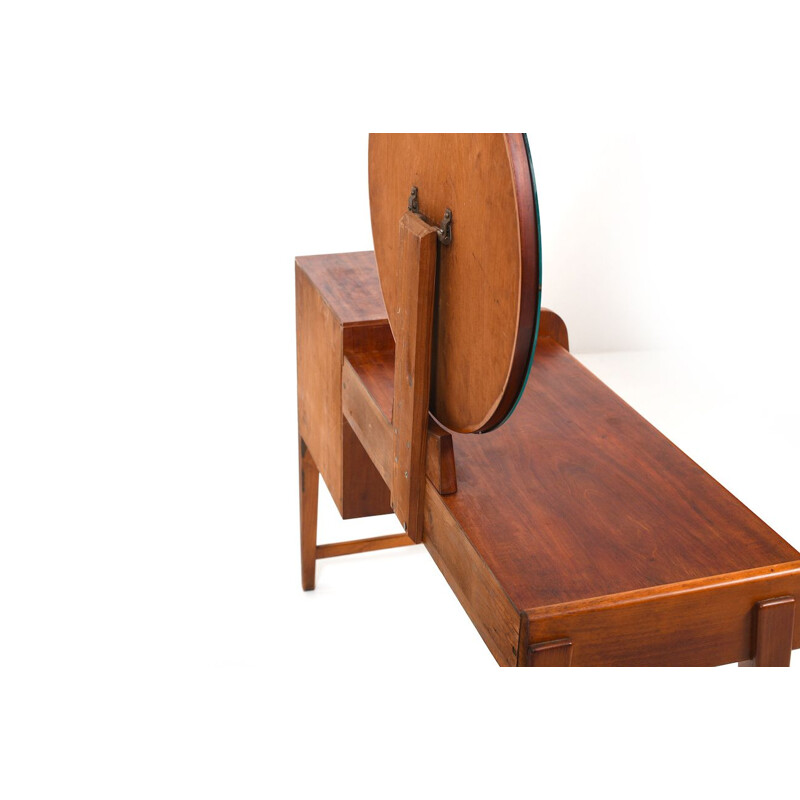 Danish vintage teak & oakwood dressing table, 1950