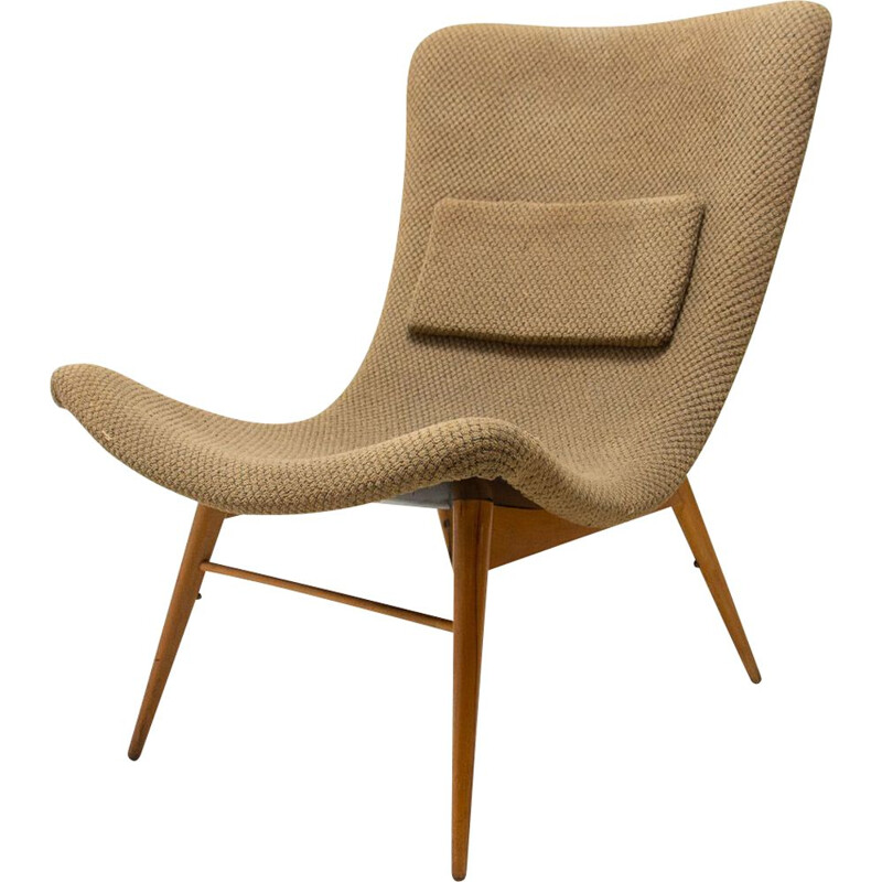 Vintage televisie fauteuil van Miroslav Navratil, 1950