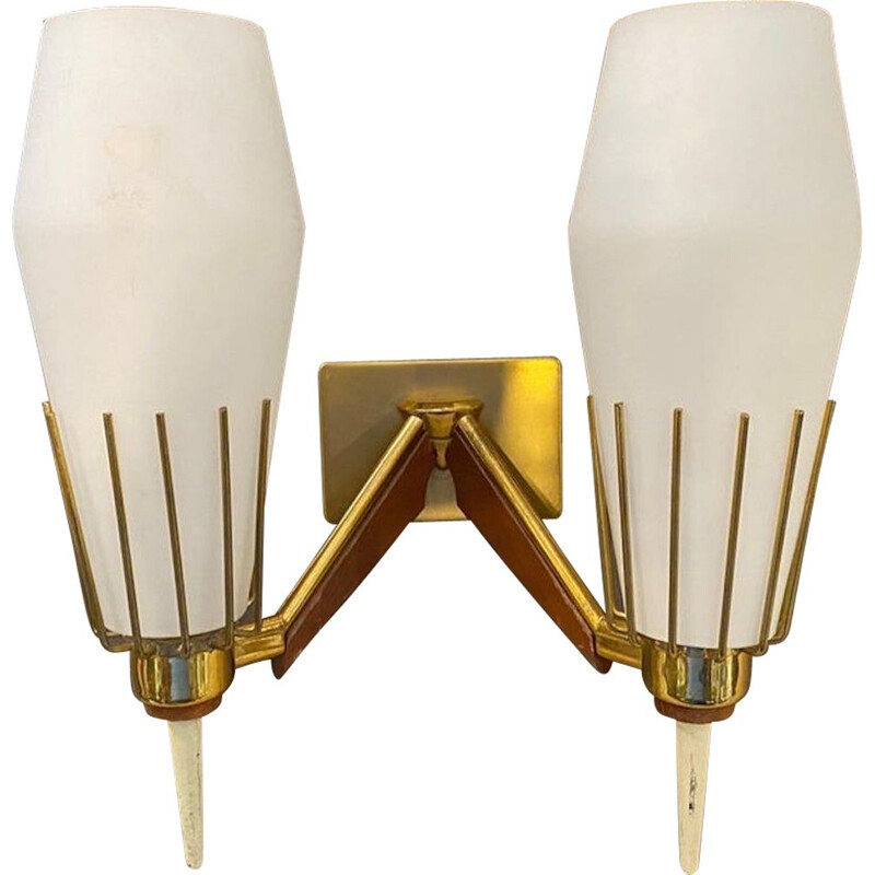 Pair of mid-century Italian wall lamps, 1960s