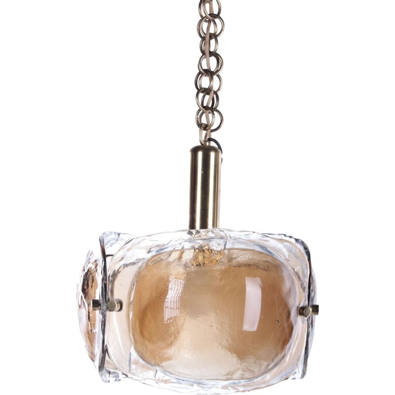 Vintage Murano glass pendant lamp by Kaiser Leuchten, 1960