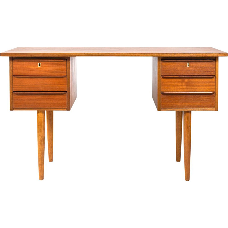 Mid century teak Danish desk, Denmark 1970s