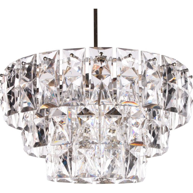 Mid-century crystal chandelier by Kinkeldey, 1970