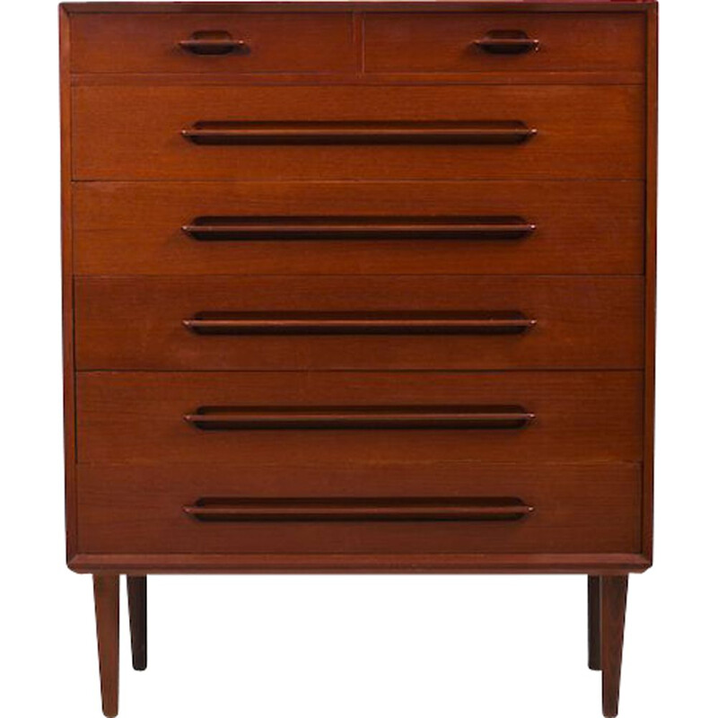 Danish vintage chest of drawers in teak by Ejvind A. Johansson for Gern Møbelfabrik, 1965