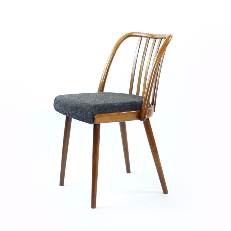 Set of 4 vintage bentwood dining chairs by Jitona, Czechoslovakia 1960s