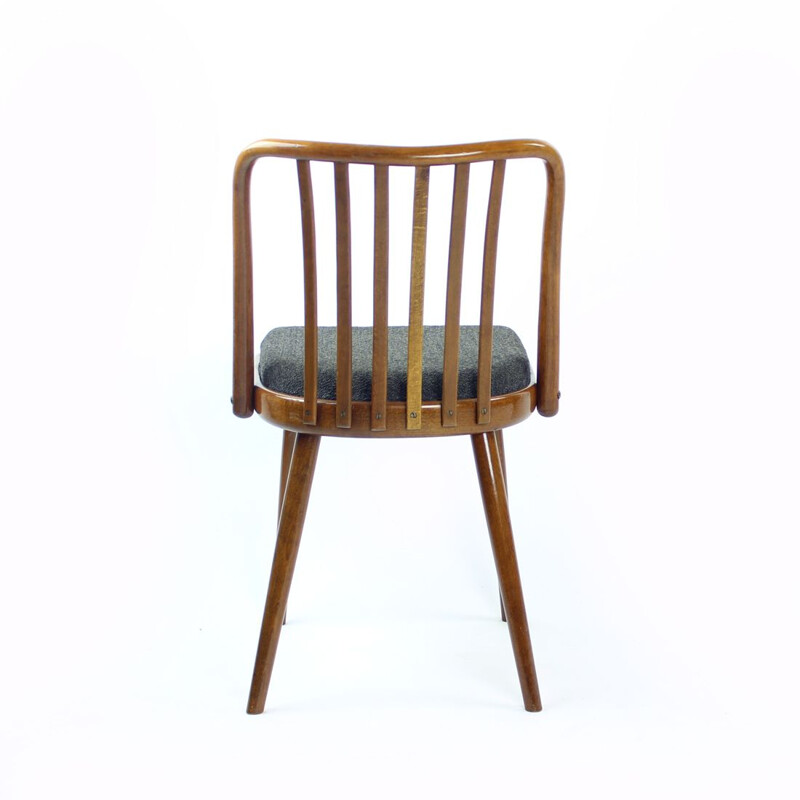 Set of 4 vintage bentwood dining chairs by Jitona, Czechoslovakia 1960s