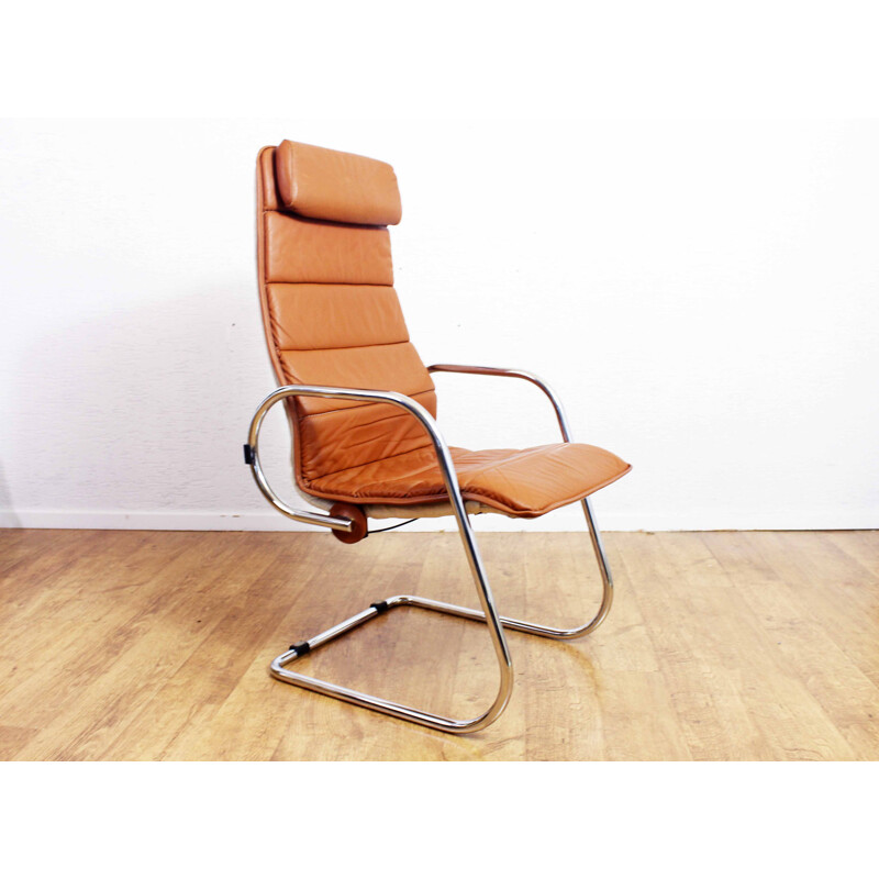 Fauteuil vintage modulable en cuir, Italie