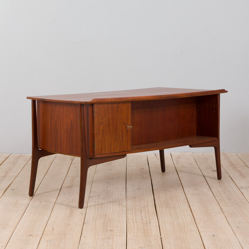 Teak vintage desk by Svend Aage Madsen for H.P. Hansen, Denmark 1960s