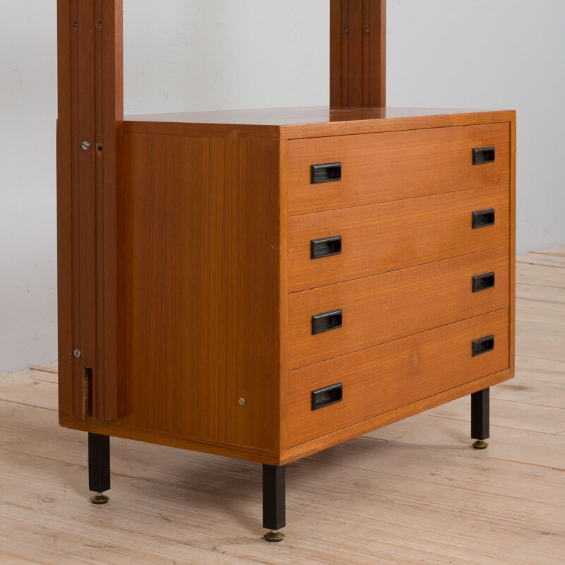 Mueble alto vintage de teca, Italia 1970