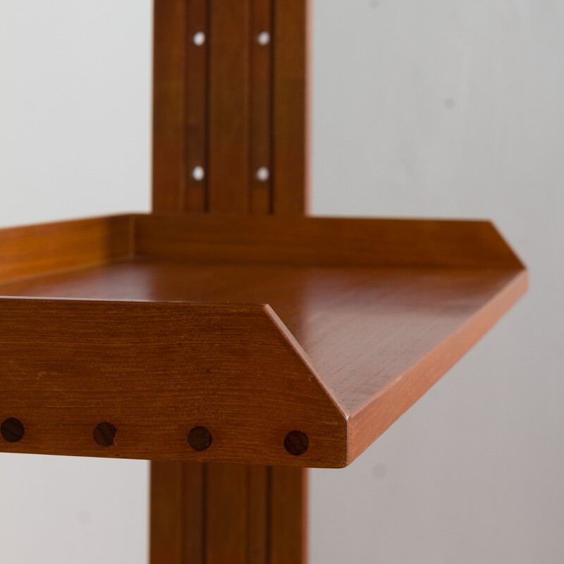 Vintage teak wall unit, Italy 1970