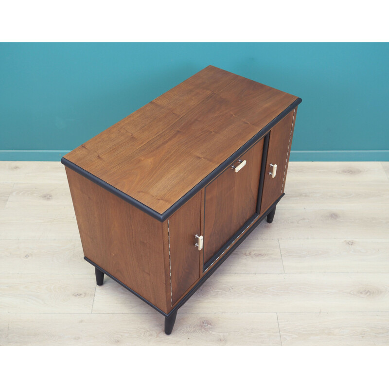 Walnut vintage chest of drawers, Denmark 1960s