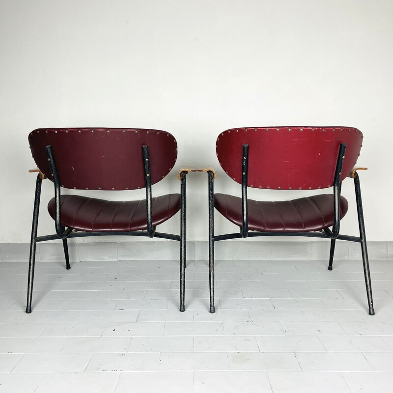 Pair of vintage armchairs by Gastone Rinaldi for Rima (Padua), Italy 1950s