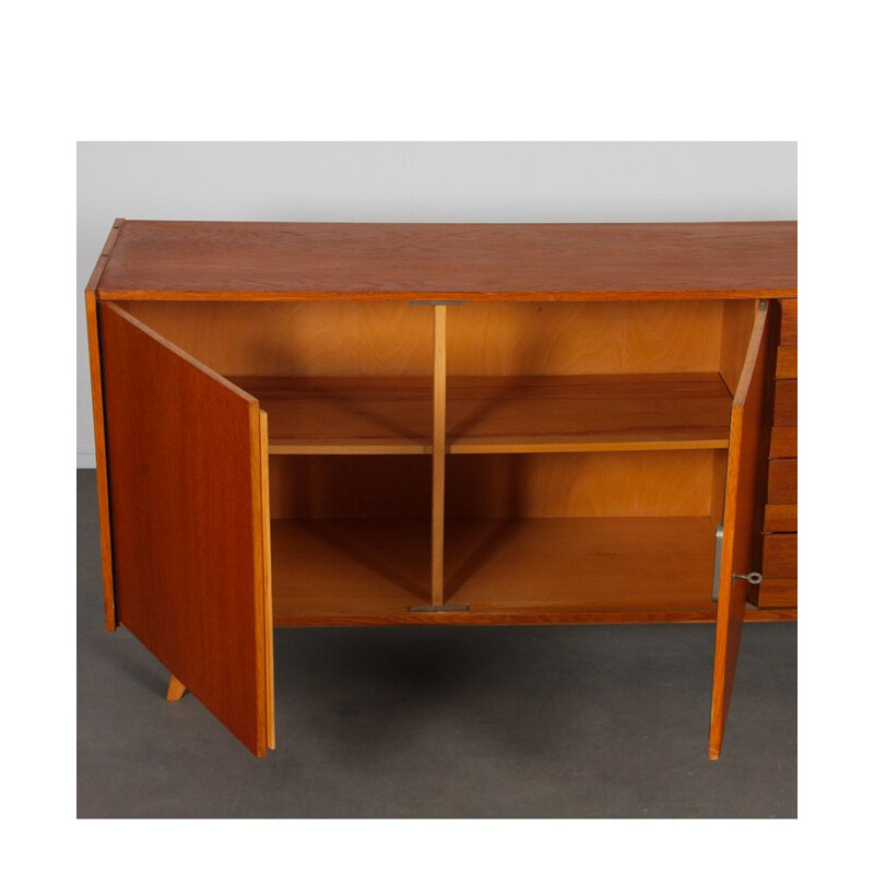 Vintage oakwood sideboard by Jiroutek for Interier Praha, 1960