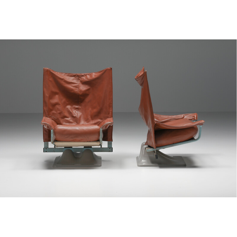 Paire de fauteuils vintage "Aeo" de Paolo Deganello pour Cassina, 1973