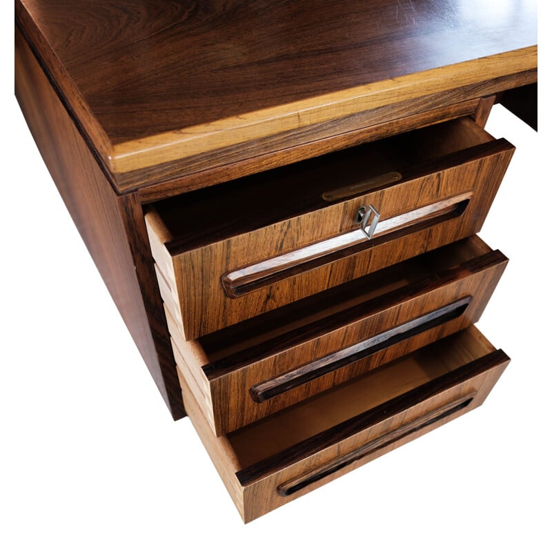 Vintage rosewood desk by A.P. Møbler for Svenstrup J., 1960