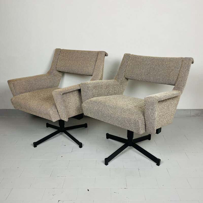 Mid-century fabric armchair,  Yugoslavia 1960s
