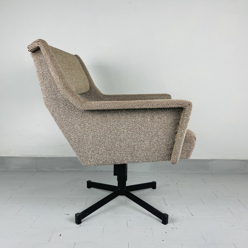 Mid-century fabric armchair,  Yugoslavia 1960s