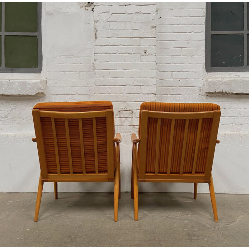 Pair of vintage armchairs Ton, 1960s