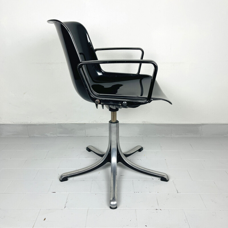 Vintage Modus Office Sessel aus Kunststoff von Osvaldo Borsani für Tecno, Italien 1970