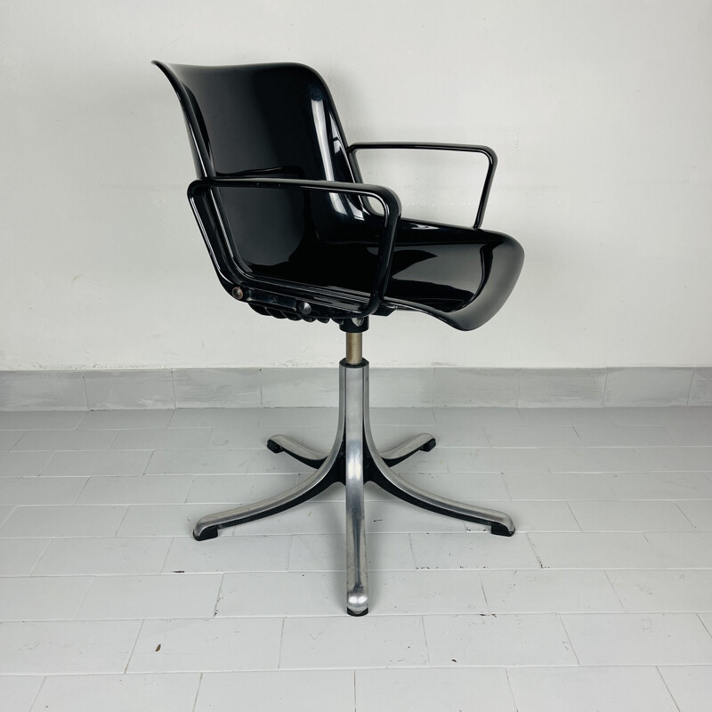 Vintage Modus Office Sessel aus Kunststoff von Osvaldo Borsani für Tecno, Italien 1970