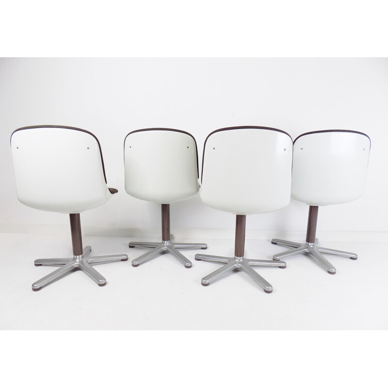 Set of 4 vintage chairs Wilkhahn by Wilhelm Ritz