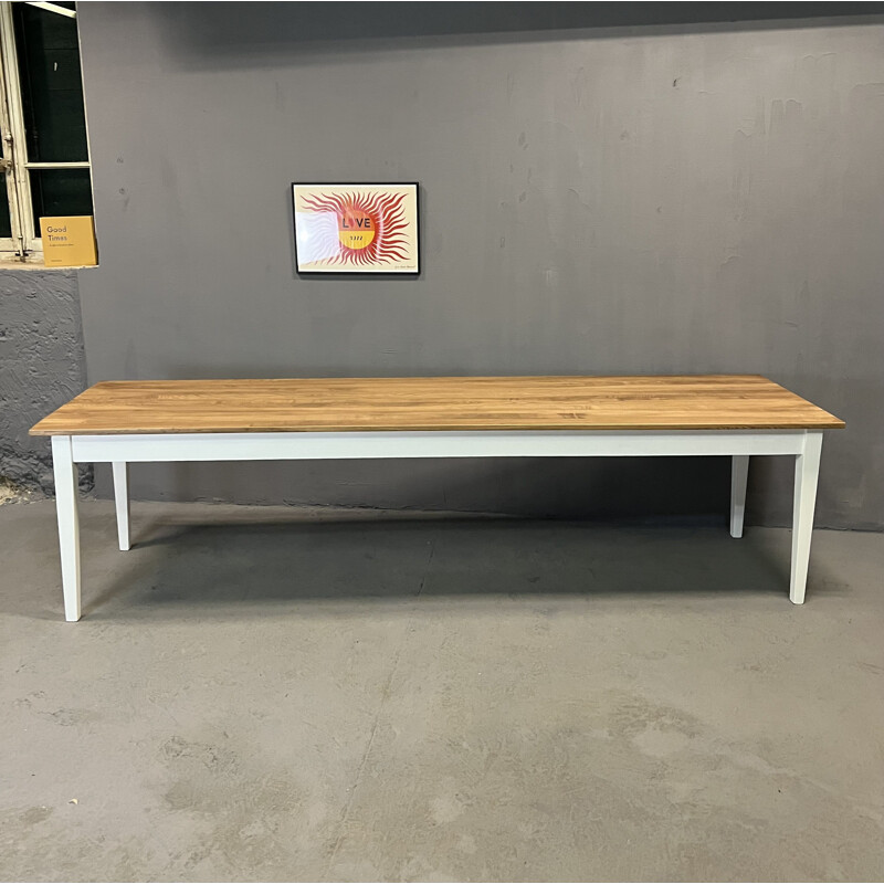 Vintage farm table in solid ashwood