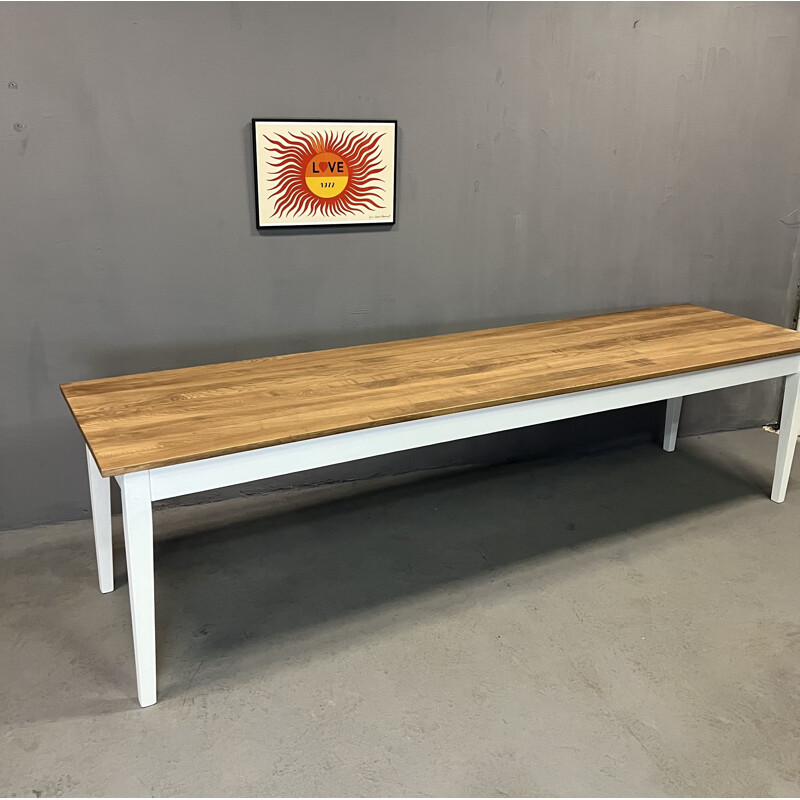 Vintage farm table in solid ashwood