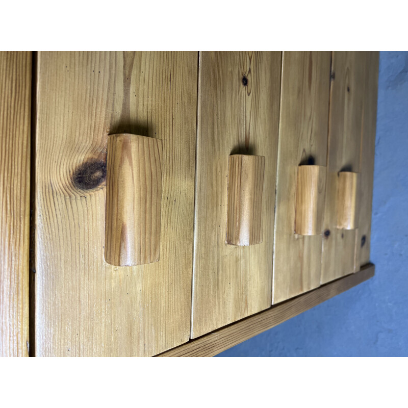 Vintage pine chest of 4 drawers, 1980