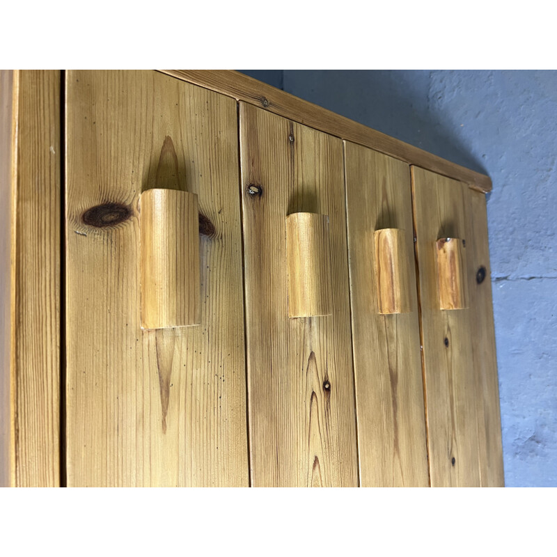 Vintage pine chest of 4 drawers, 1980