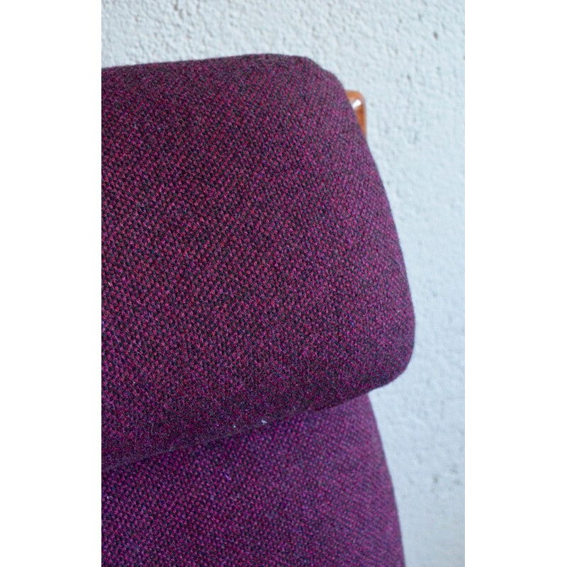 Paire de fauteuils en teck massif et tissu, Grete JALK - 1960