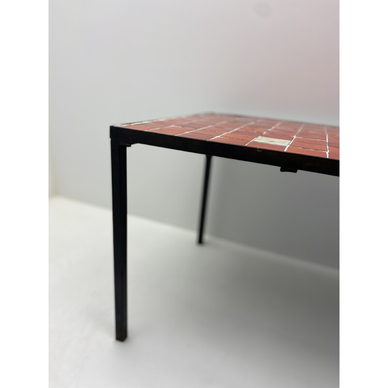 Table basse vintage en céramique de Mado Jolain