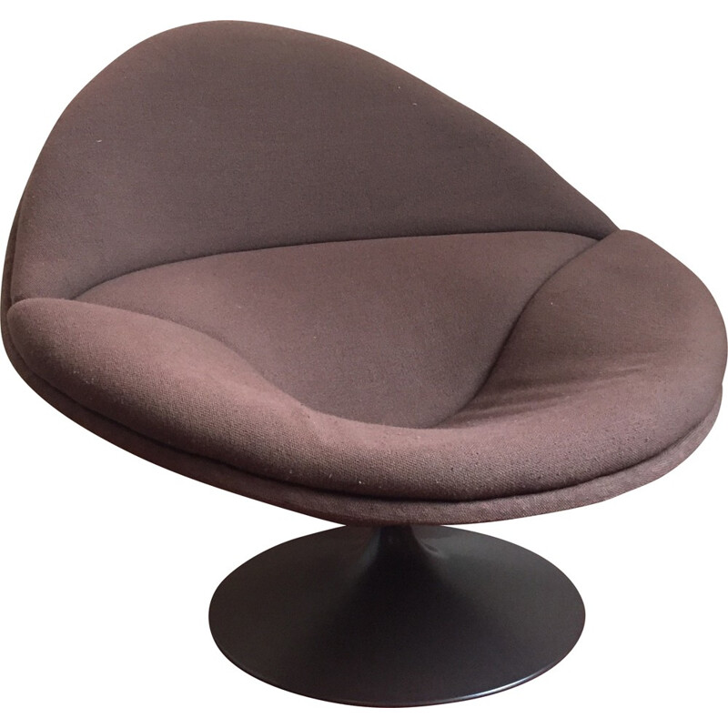 Artifort "F553" brown lounge chair, Pierre PAULIN - 1960s