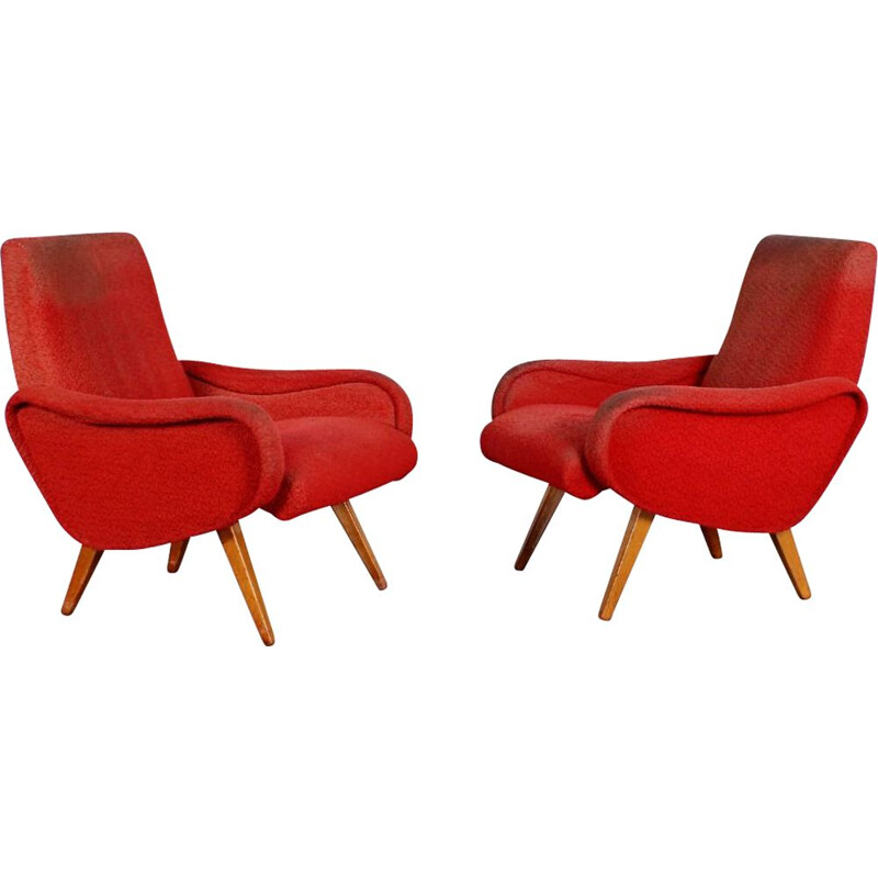 Pair of vintage armchairs by Marco Zanuso
