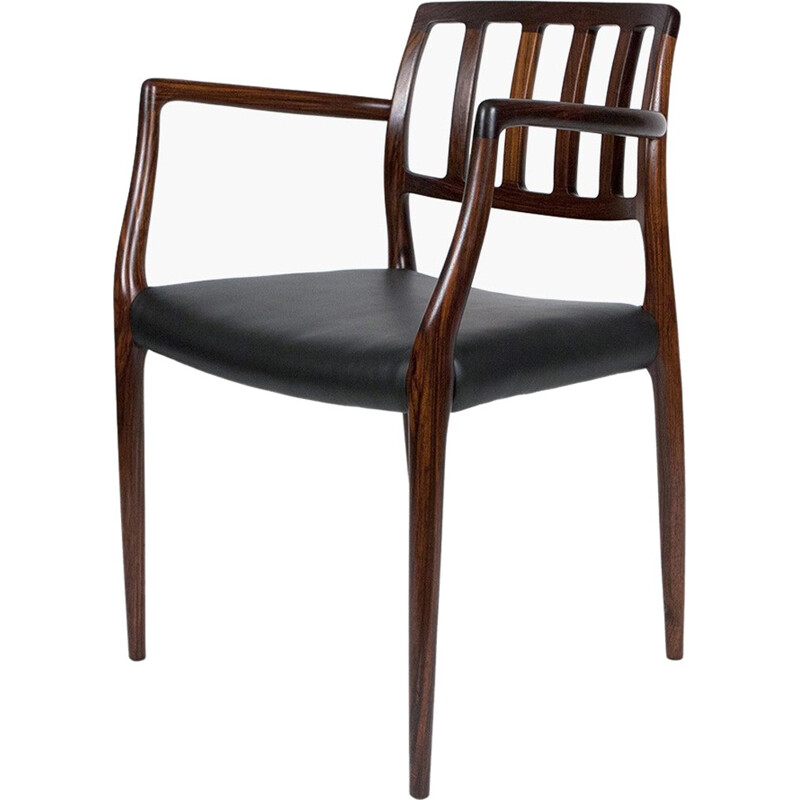 JL Moller Mobelfabrik "66" chair in rosewood, Niels MOLLER - 1970s