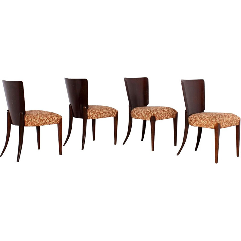 Set of 4 vintage dining chairs by Up Závody